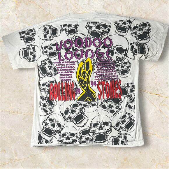 Vintage 1994 Mens XL Rolling Stones T Shirt Single Stitch Made in USA Cotton V02 - Picture 4 of 4